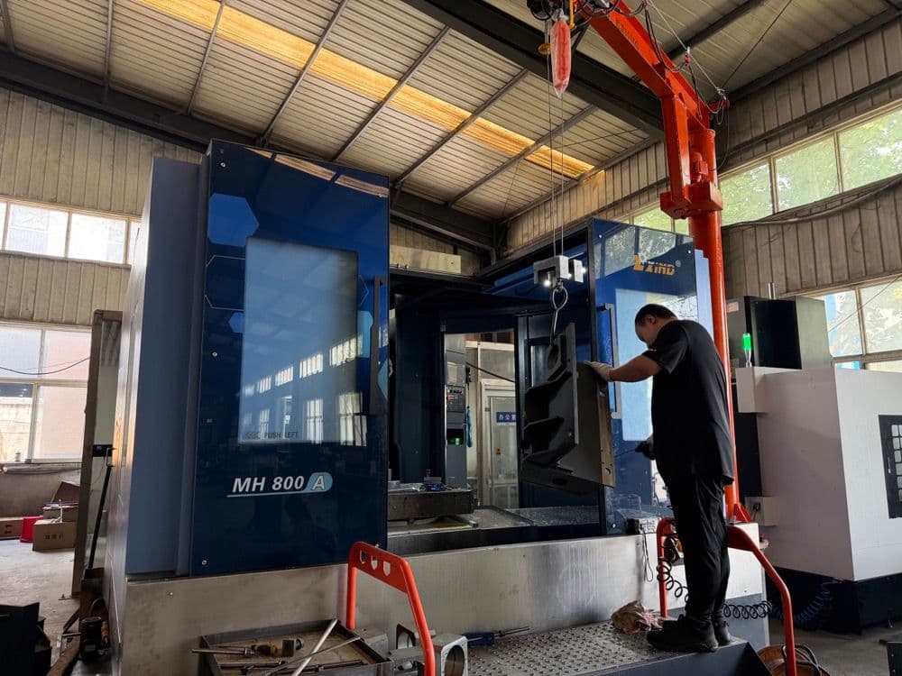 Four-axis CNC machining